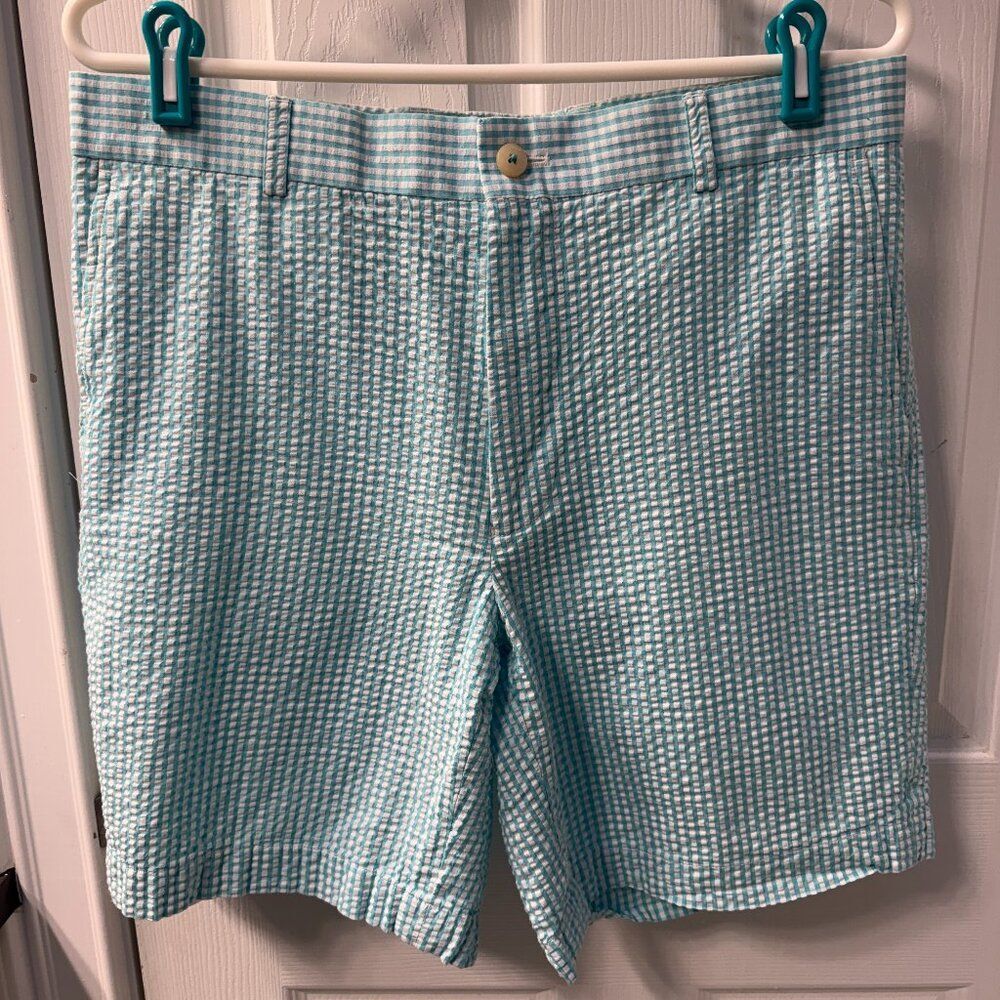 Southern Tide The Skipjack Intracoastal Shorts Seersucker Size 33